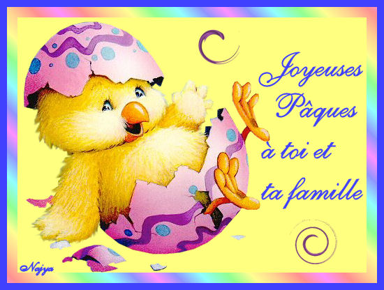 Joyeuses Pâques àt oi et ta famille